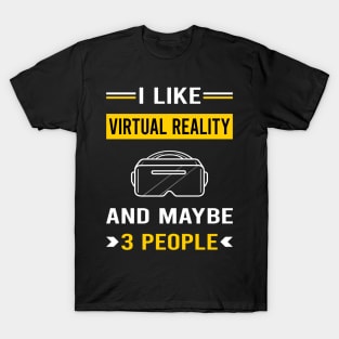 3 People Virtual Reality VR T-Shirt